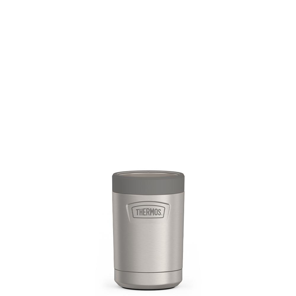 12 ounce can insulator, Matte Stainless Steel.