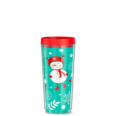 16oz DOUBLE WALL TUMBLER SNOWMAN